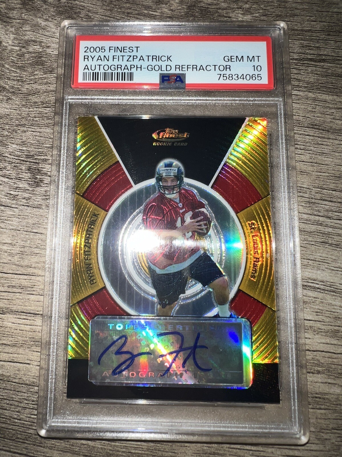 Ryan Fitzpatrick Finest # Autograph-Gold Refractor