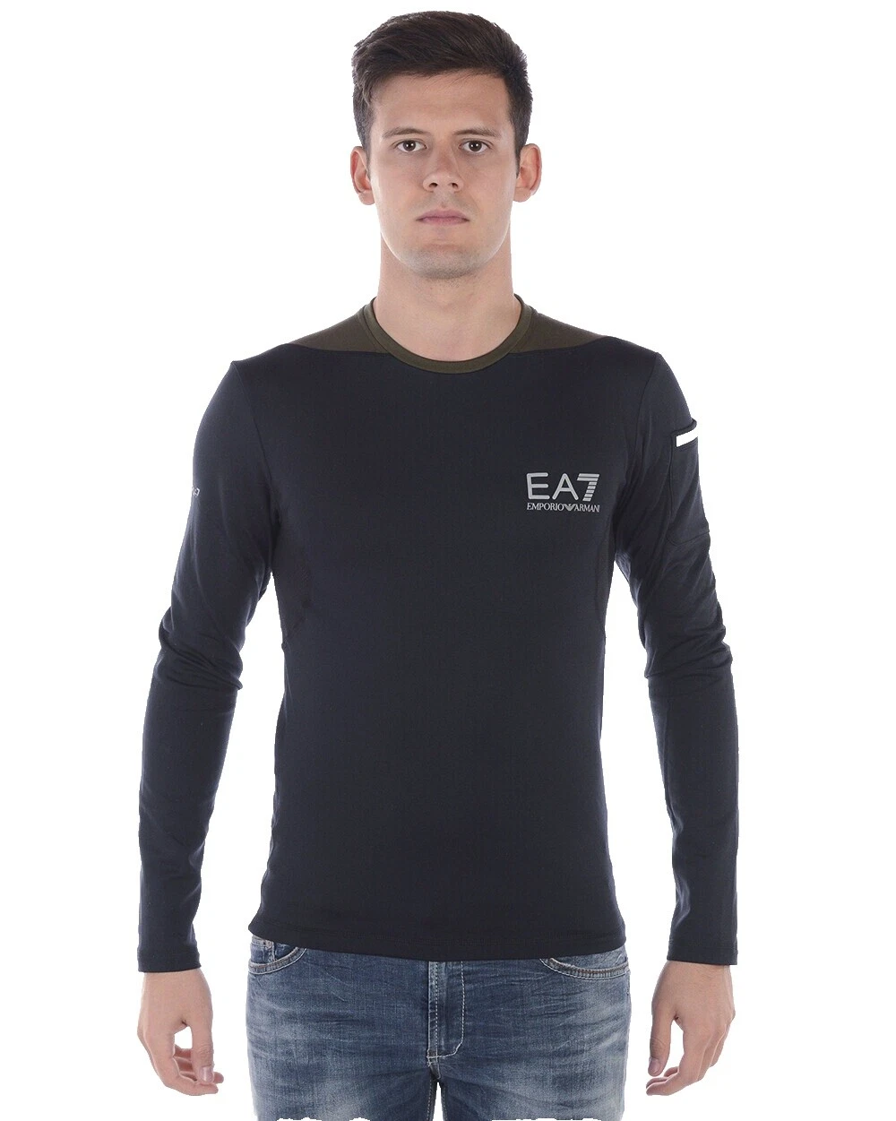 Camisas Emporio Armani Ea7 Negro para Hombres