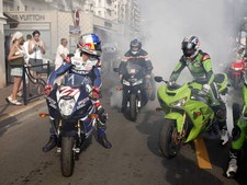 Ewan McGregor rides his motorbike at 56th International Film Festi- Old Photo 2