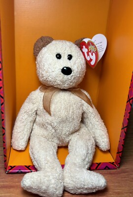 【3/1まで】ビーニーベイビーズBeanie BabiesHuggy 2000年 Ty Beanie Baby 2000 Huggy the Bear - Extremely RARE, Retired