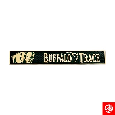 BUFFALO TRACE buffalo trace BAR MAT whiskey bourbon Rail Spill Mat empty 23x3.5