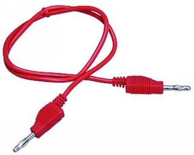   Messleitung / Laborkabel 1m ROT 4mm-Büschelstecker ETT #1325528