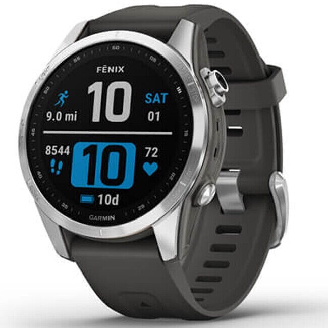 家具 GARMIN Phoenix7 Silver graphite fenix 7S, Silver with Graphite Band - Walmart.com