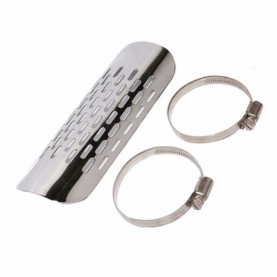 Chrome Exhaust Muffler Pipe Heat Shield Heel Guard CB VTX VT VN XL FL FX Shadow