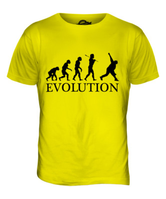 CRICKET BOWLER EVOLUTION MENS T-SHIRT TEE TOP GIFT BOWLING SHOES