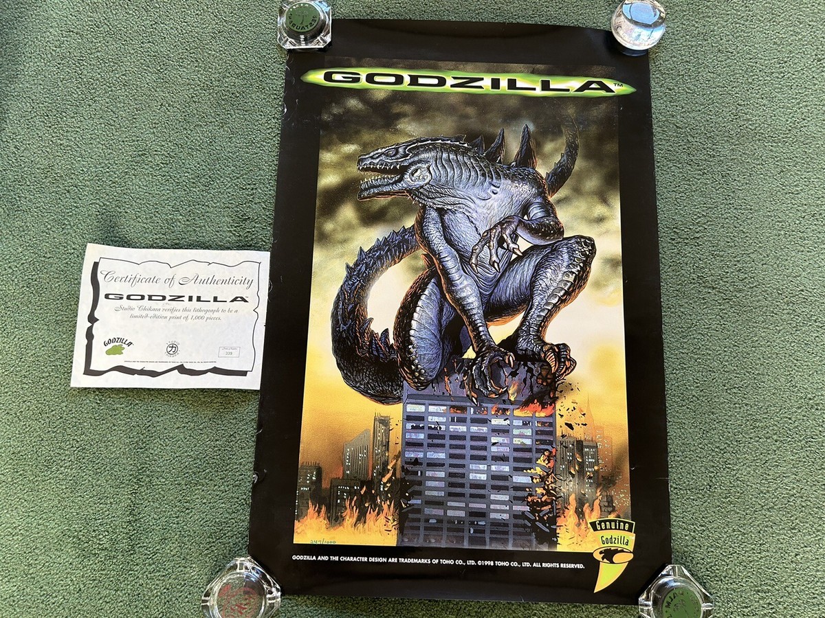 Vintage 1998 Toho Godzilla Studio Chikara Limited Ed Of 1000