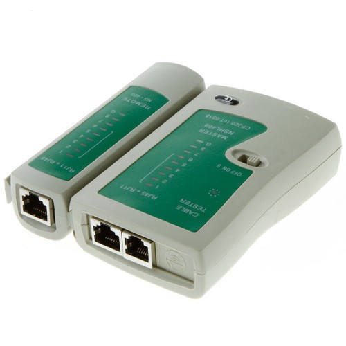 Network TOOL LAN Cable Tester RJ-45 RJ-11 RJ45 RJ11 CAT5 White Network E0B3 - Afbeelding 3 van 5