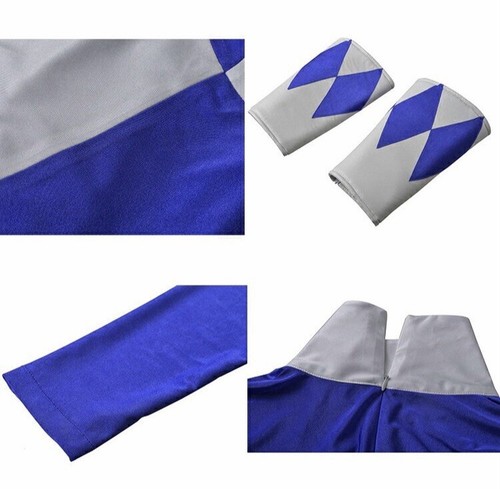 Mighty Morphin Power Rangers Cosplay Costume Blue Triceratops Zentai Kostüme - Picture 3 of 5