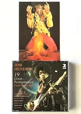 JIMI HENDRIX 19 GREAT LIVE PERFORMANCES (CD BOX SET) w/ Jim Morrison & Postcard