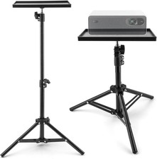 Portable Projector Tripod Stand Adjustable Height 21.46 to 43.5 Inch For Laptop
