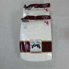 Highland Outfitters Thermal Pants Mens Large 38-40 White Cold Weather Lot of 2