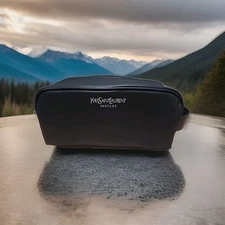 YSL YVES SAINT LAURENT PARFUMS MENS LUXURY TRAVEL SIZE CLUTCH POUCH TOILETRY BAG