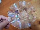 Carnival Glass Dugan White Grapevine Lattice Bowl