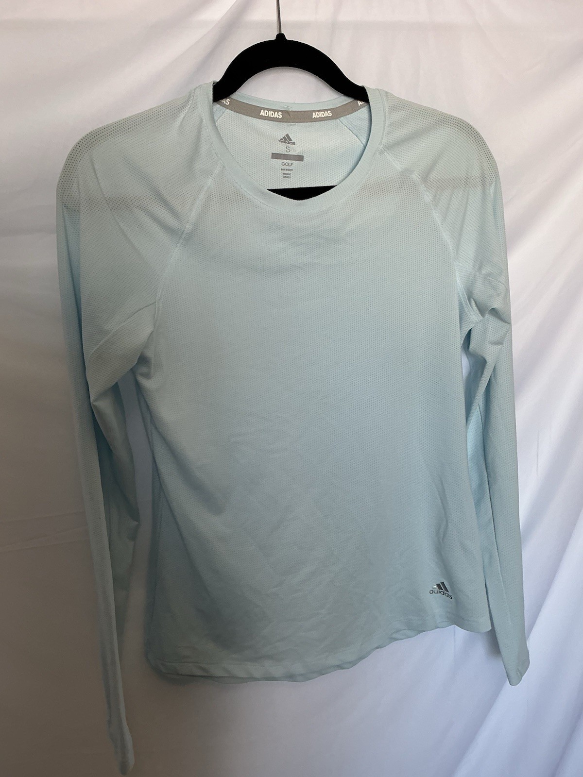 Adidas Golf Breathable Light Blue Athletic Long Sleeve Women's Size S thumbnail 2