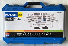 Kobalt PRO90 154 pc SAE & Metric Mechanics Tool Set 0573343 NEW