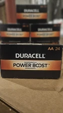 Duracell AA Alkaline Batteries-Power Boost ( Pack of 24) New Sealed