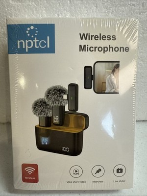 nptcl Wireless Lavalier Microphone YL6 for iPhone USB-C Vlog Interview Live Show