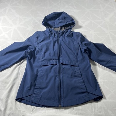 GERRY LIGHTWEIGHT HOODED RAIN WINDBREAKER JACKET Medium Vented Women s