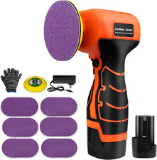 16.8V Cordless Electric Sander with 36PCS Sandpapers, 3500 RPM, 3.0Ah Battery, L