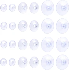 30 Pack Suction Cups for Glass, Small Rubber Suction Cups for Home Kitchen Bathr