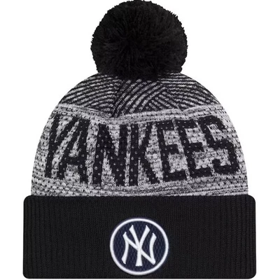 YANKEES Bobble Hat New Era Beanie Mens Adults NEW YORK NY Pom Winter Insulated