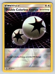 Double Colorless Energy 136/149 Reverse Holo Uncommon Sun & Moon