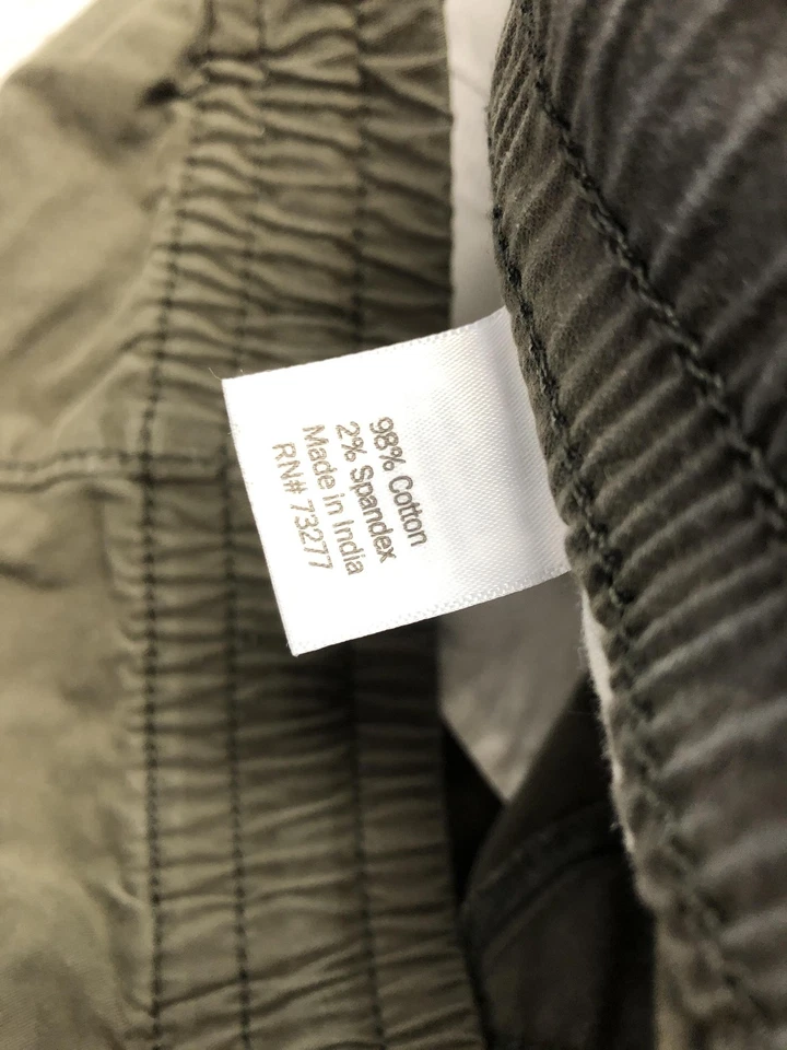 Pantalones Cortos Sonoma Goods For Life Para Hombre XL Verde Oliva Elastizados Chino Cordón Sarga Foto 3 de 4