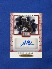 2021 Sage Premier Draft Autograph Greg McCrae #A62 Red Auto RC Z