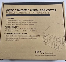 Dual Fiber Ethernet Media Converter Multi-Mode SC HD Fiber Transceivers 10/100/1