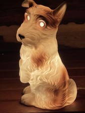 Rauchverzehrer 50/60er Figur Porzellan Hund Terrier  Vintage
