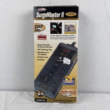 Belkin SurgeMaster II Surge Protector Ground Indicator Black Cap 8 Outlet New