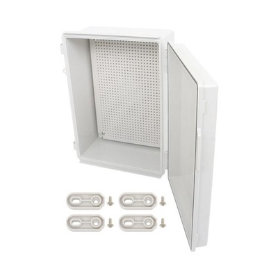 LABLT 1Pack Outdoor Electrical Box Plastic Enclosure 14.6''×10.6''×5.9'' IP67 Grade