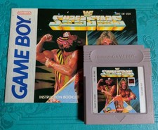 WWF Superstars (Nintendo Game Boy, 1991) Authentic GB Cartridge And Manual C3