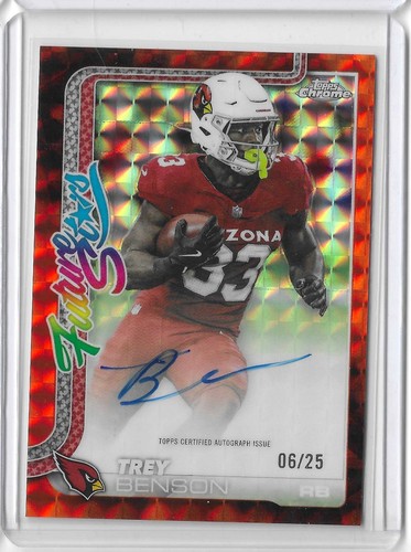 2025 Topps Chrome Trey Benson Future Stars Autographs (RAW)