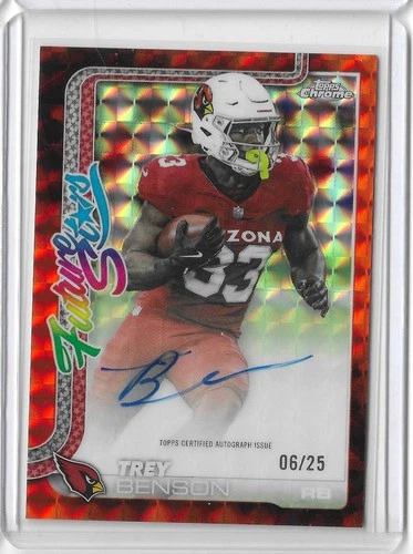 2025 Topps Chrome Trey Benson Future Stars Autographs (RAW)