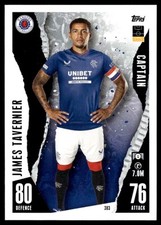2023-24 Topps Match Attax #383 James Tavernier Glasgow Rangers