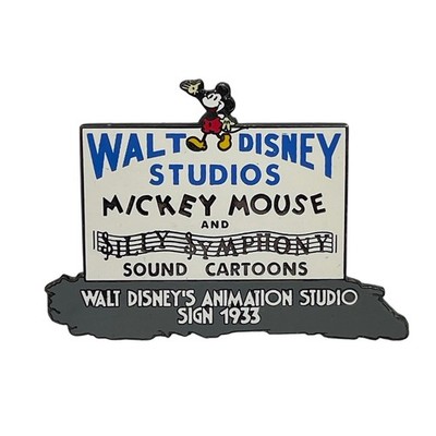 Disney Mickey Mouse Silly Symphony Sound Cartoons 1933 Studio Sign Pin LE 5000