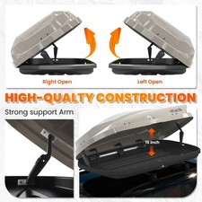14 Cubic Feet Car Rooftop Cargo Box Carrier Roof Mount Travel Luggage Storage