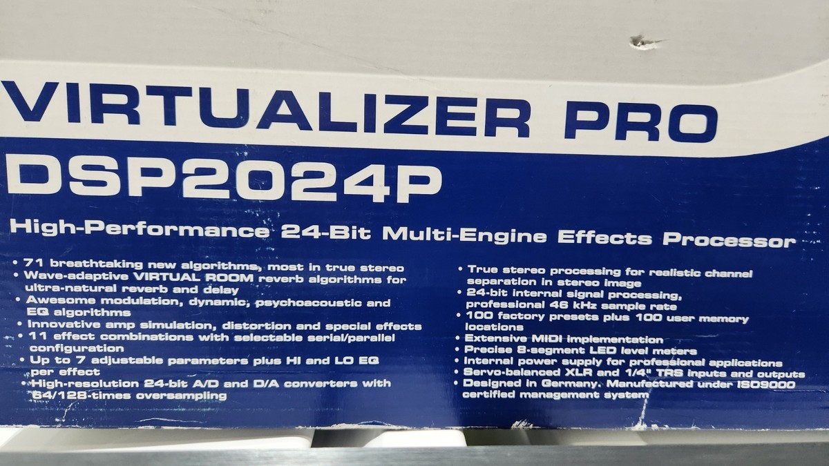 Behringer DSP2024P Virtualizer Pro 24 Bit Multi-Engine Effects