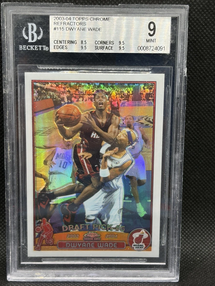 Dwyane Wade Topps Chrome PSA9 ルーキーカード Las mejores ofertas en Dwyane Wade 9 Tarjetas de Colección de