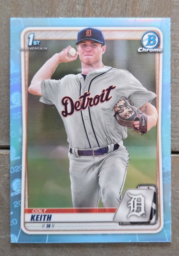2020 Bowman Draft Chrome Colt Keith #BD-54 Sky Blue Refractor (RC)