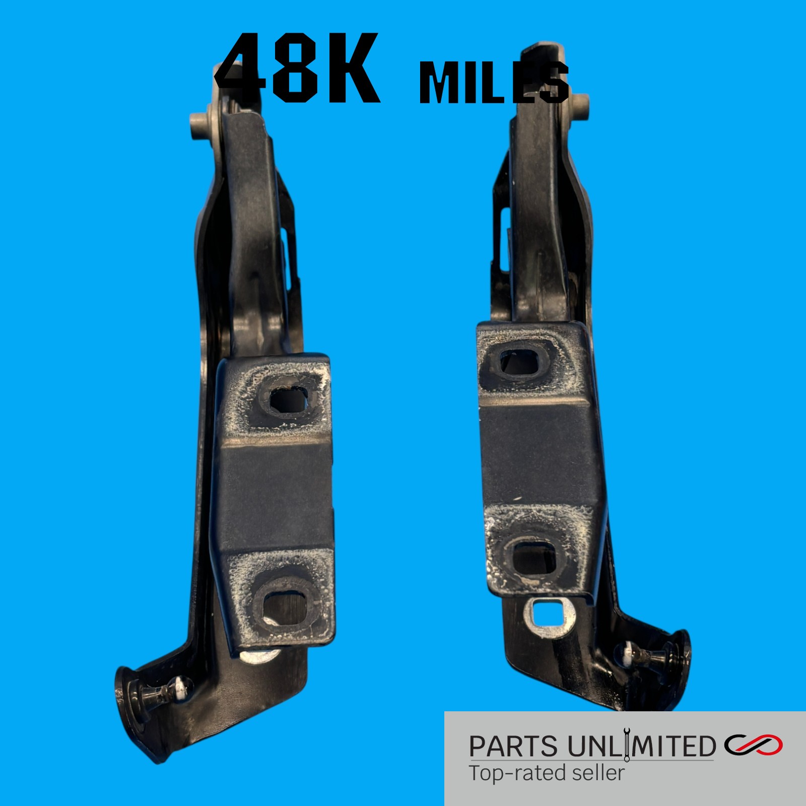 14-20 Maserati Ghibli M157 OEM Left & Right side hood hinge hinges brackets x2