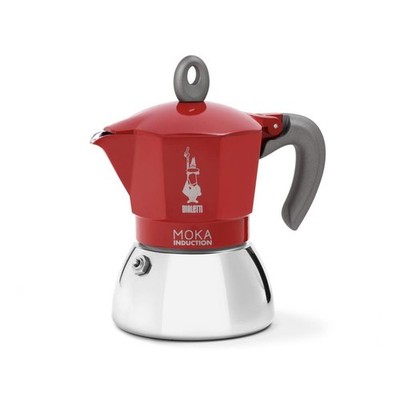 Bialetti New Moka Espressokocher Rot 6 Tassen Alu Induktion geeignet Camping