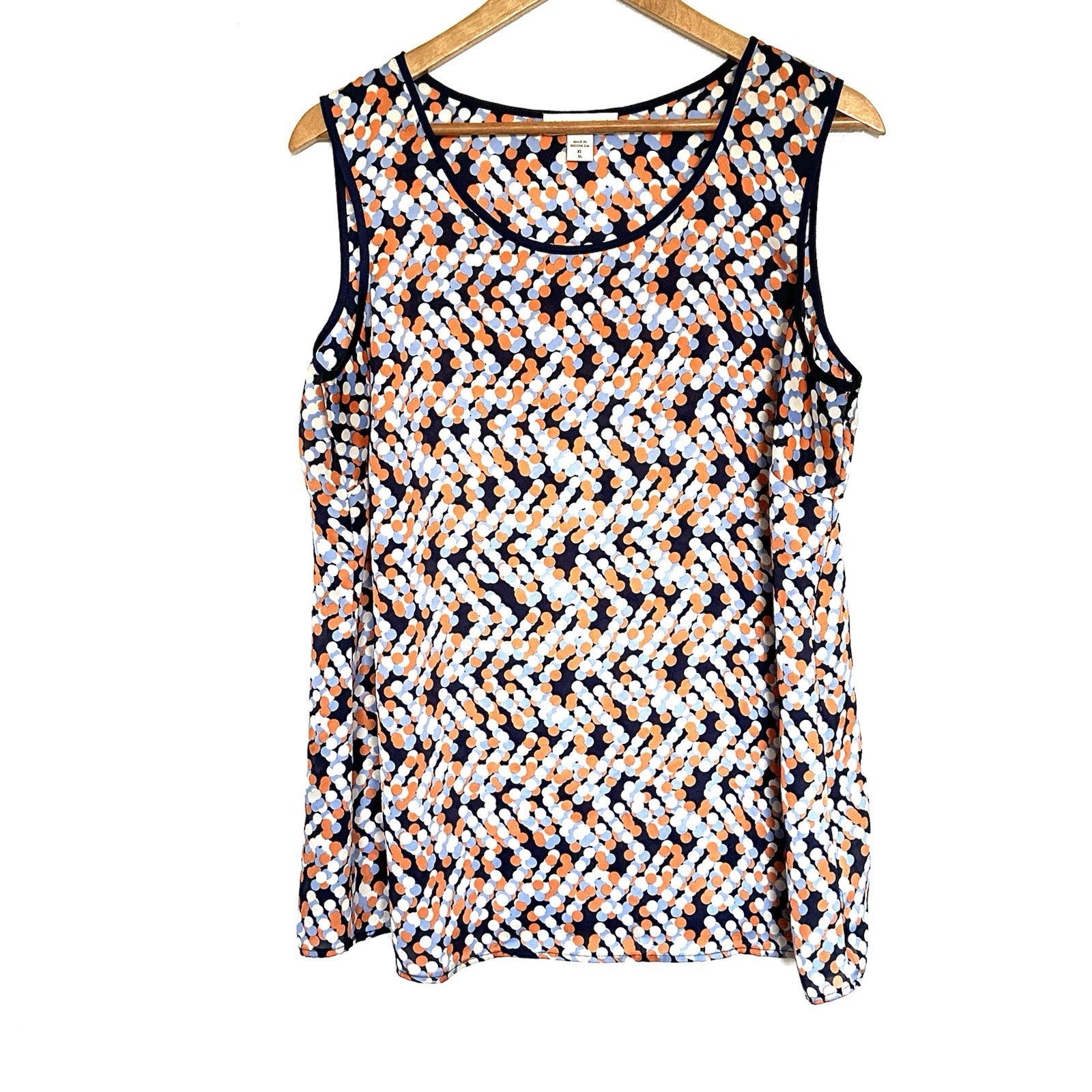 Coldwater Creek Shirt Women’s XL Geometric Boho Sleeveless Pullover Top