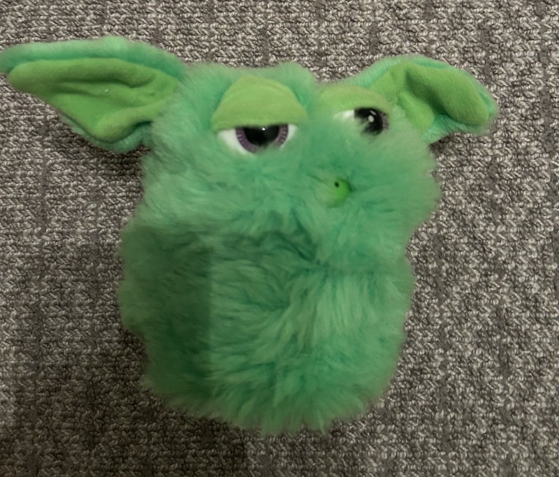Furby Model from 1998 Solid Green.  Works Well.