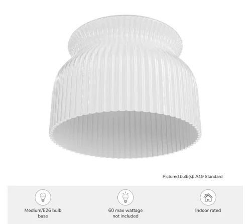 Hunter Fans - Harlowe - 1 Light Lagrge Flush Mount-9.8 Inches Tall and 14 Inches - Picture 8 of 11