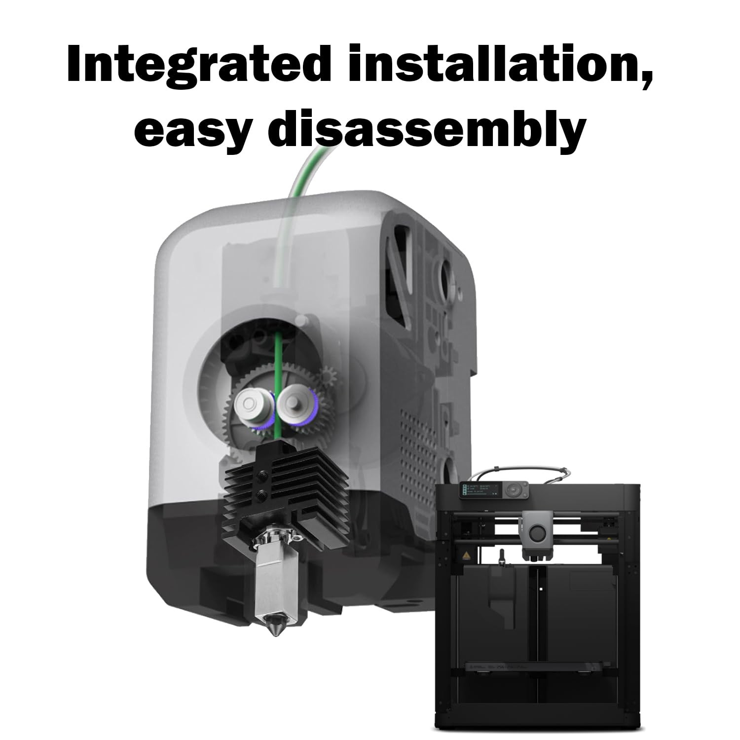 P1P/P1S Hotend Assembled Extruder Printhead Kit for Bambu 