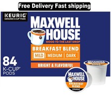 Maxwell House Breakfast Blend Mild Roast K-Cup Coffee Pods, 84 ct Box