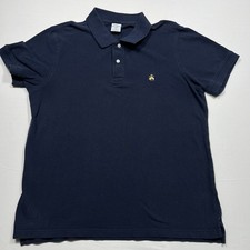 Brooks Brothers Polo Shirt Men s XL Slim Fit Navy Blue short Sleeve 100 Cotton