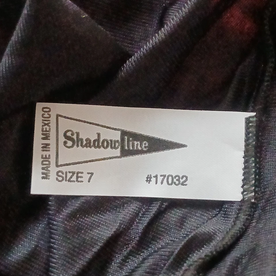 Shadowline Mujer Talla 7 Off White Negro Rojo Nylon Cintura Alta Calzoncillos Bragas 17032 Foto 3 de 3